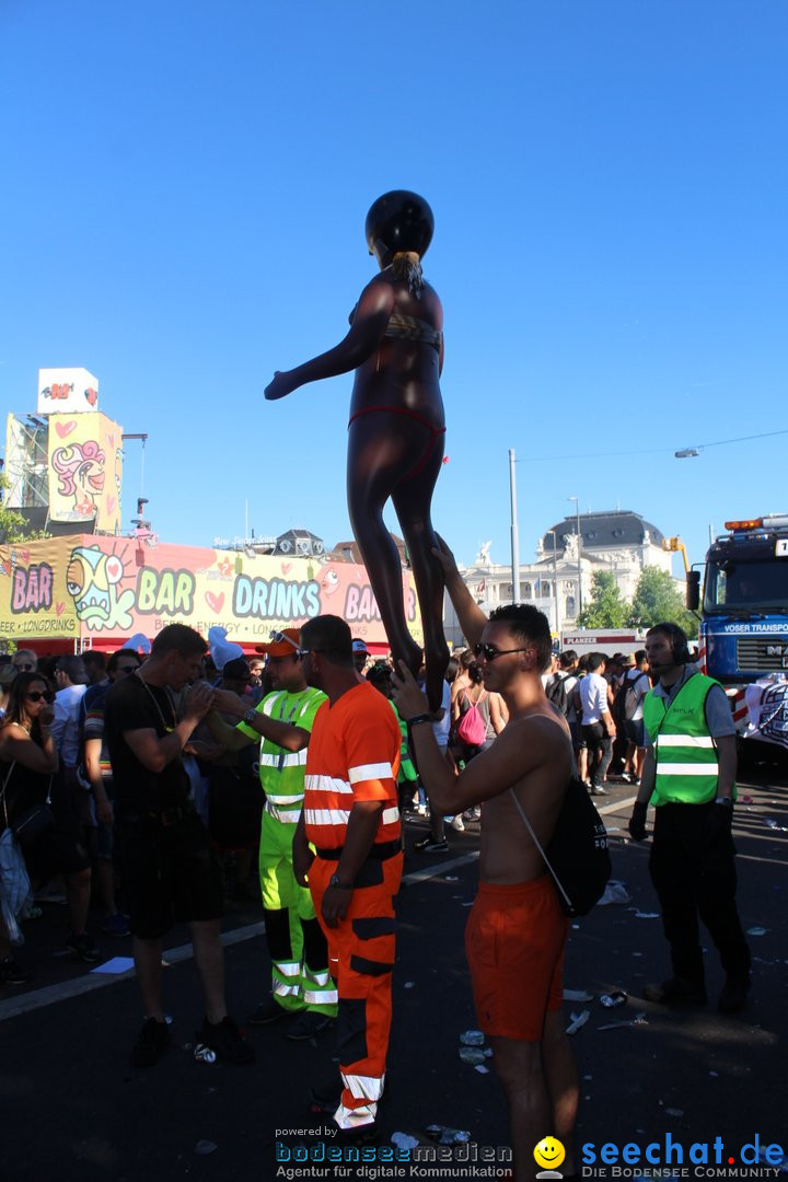 Streetparade 2018 - Culture of tolerance: Zuerich, 11.08.2018