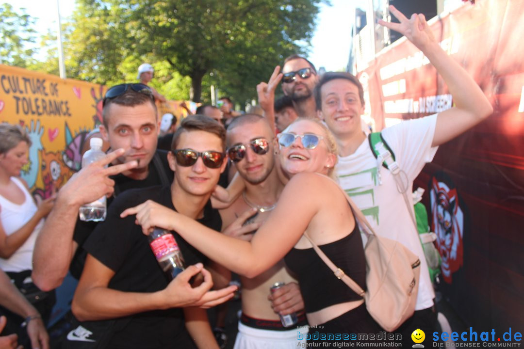 Streetparade 2018 - Culture of tolerance: Zuerich, 11.08.2018