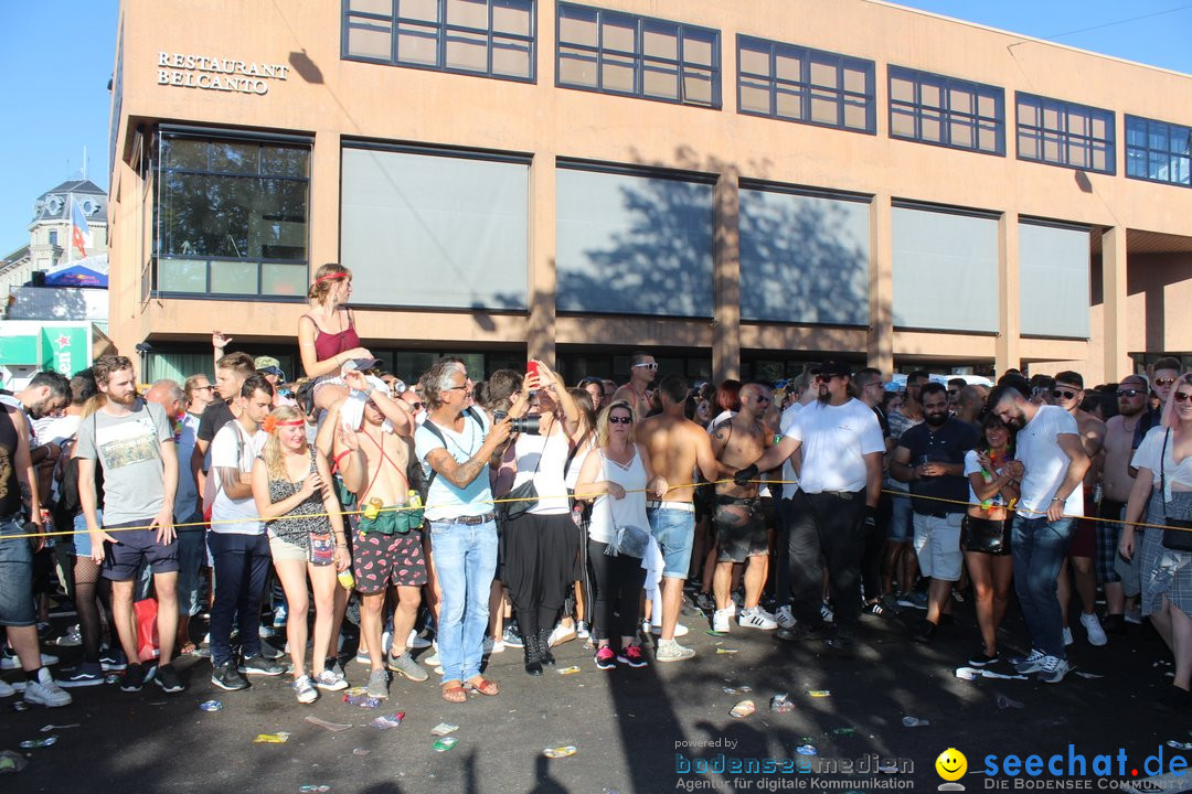 Streetparade 2018 - Culture of tolerance: Zuerich, 11.08.2018