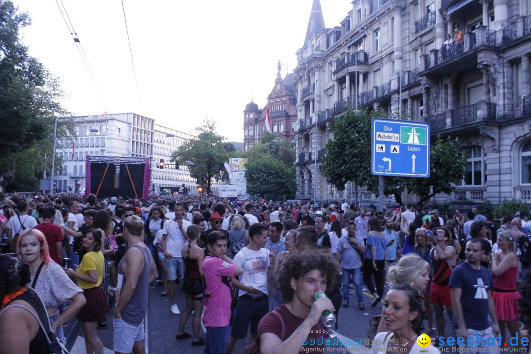 Streetparade 2018 - Culture of tolerance: Zuerich, 11.08.2018