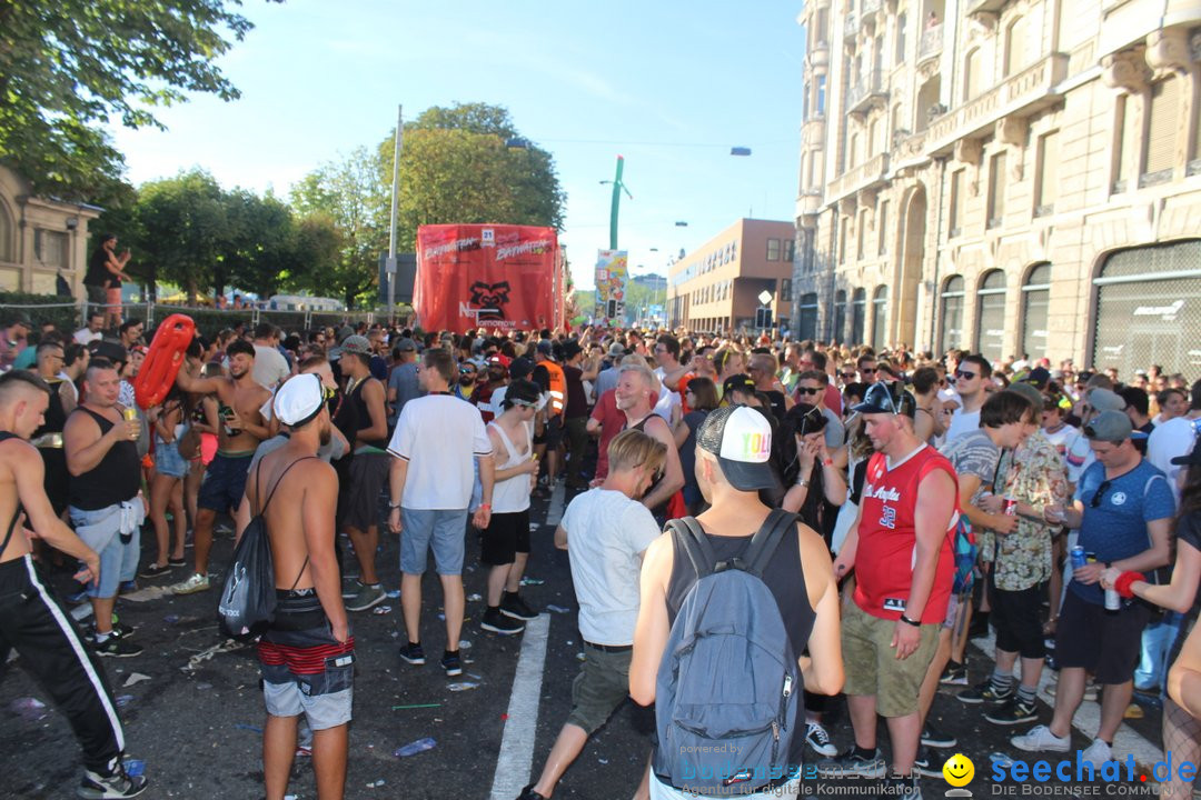 Streetparade 2018 - Culture of tolerance: Zuerich, 11.08.2018