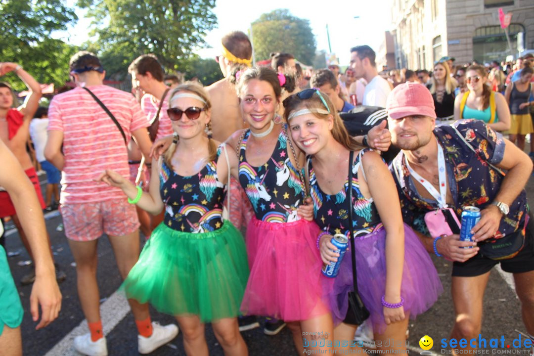 Streetparade 2018 - Culture of tolerance: Zuerich, 11.08.2018