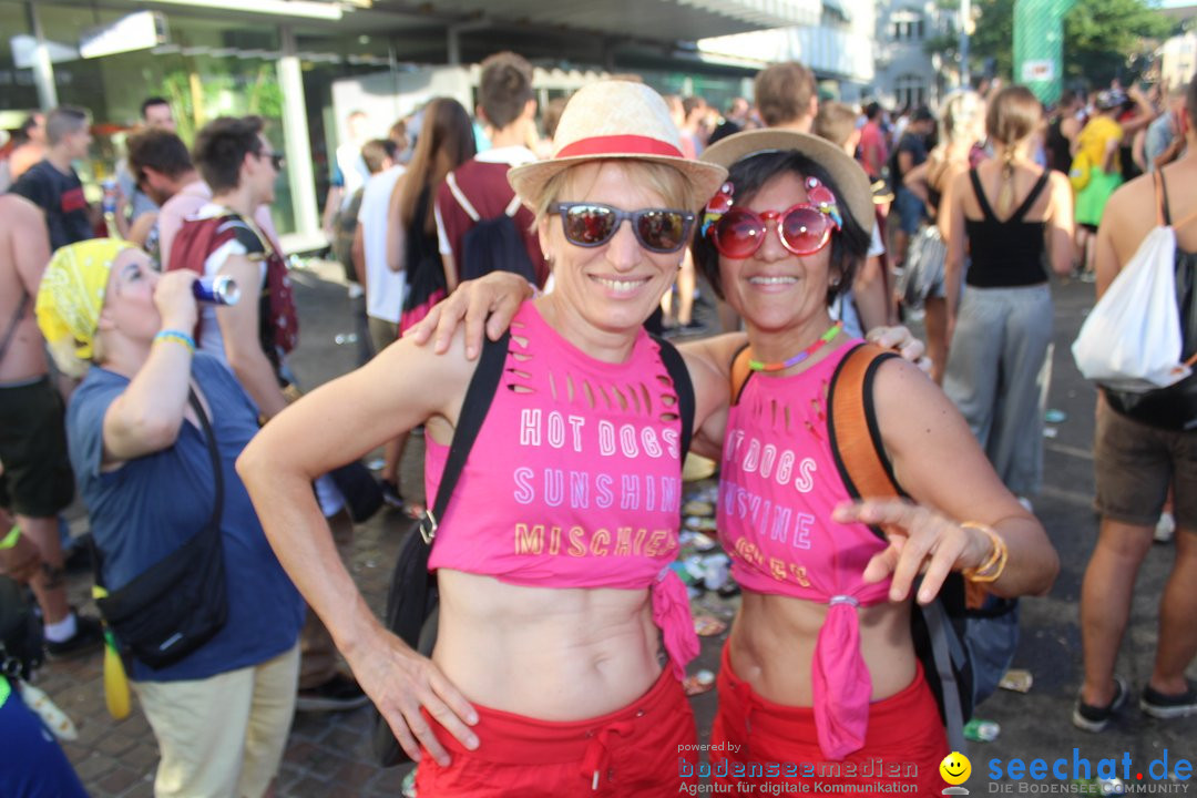 Streetparade 2018 - Culture of tolerance: Zuerich, 11.08.2018