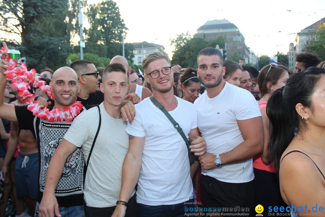 Streetparade 2018 - Culture of tolerance: Zuerich, 11.08.2018