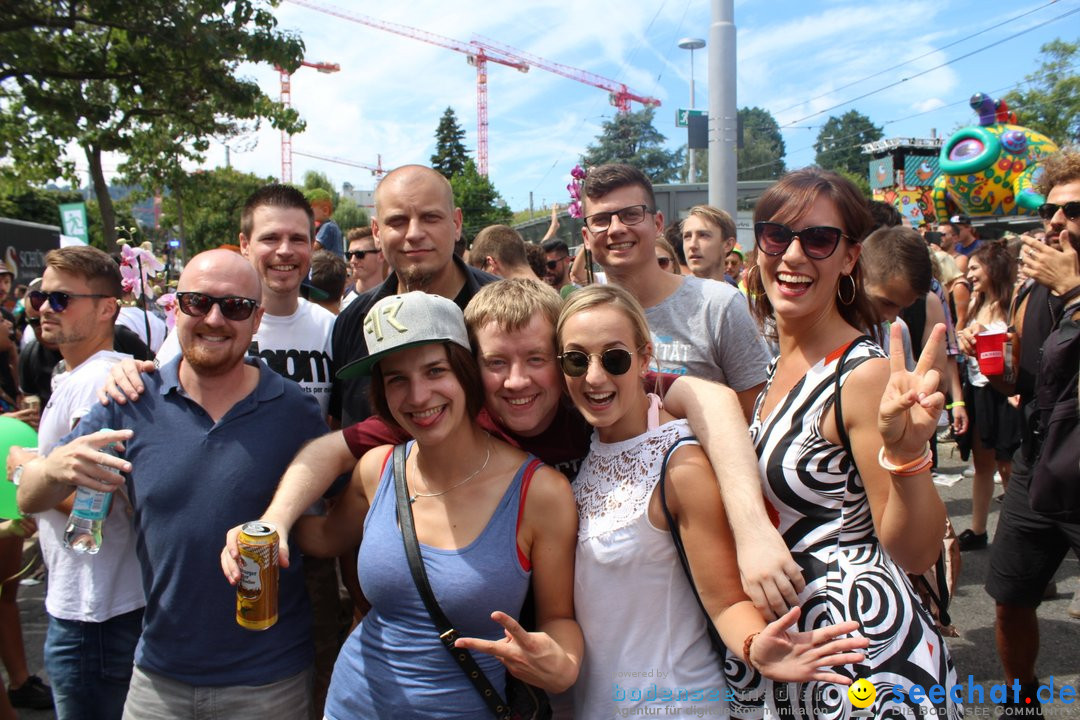 Streetparade 2018 - Culture of tolerance: Zuerich, 11.08.2018