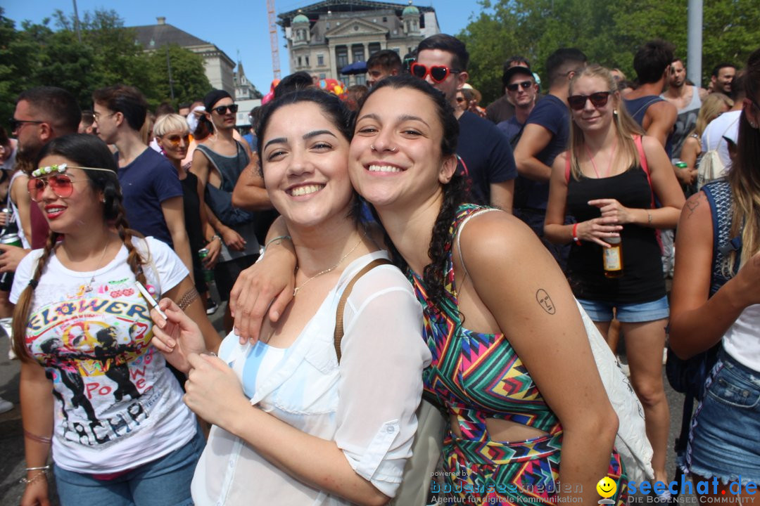 Streetparade 2018 - Culture of tolerance: Zuerich, 11.08.2018