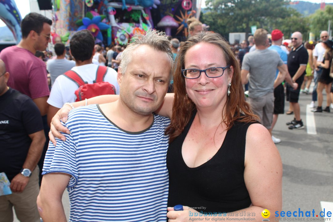 Streetparade 2018 - Culture of tolerance: Zuerich, 11.08.2018