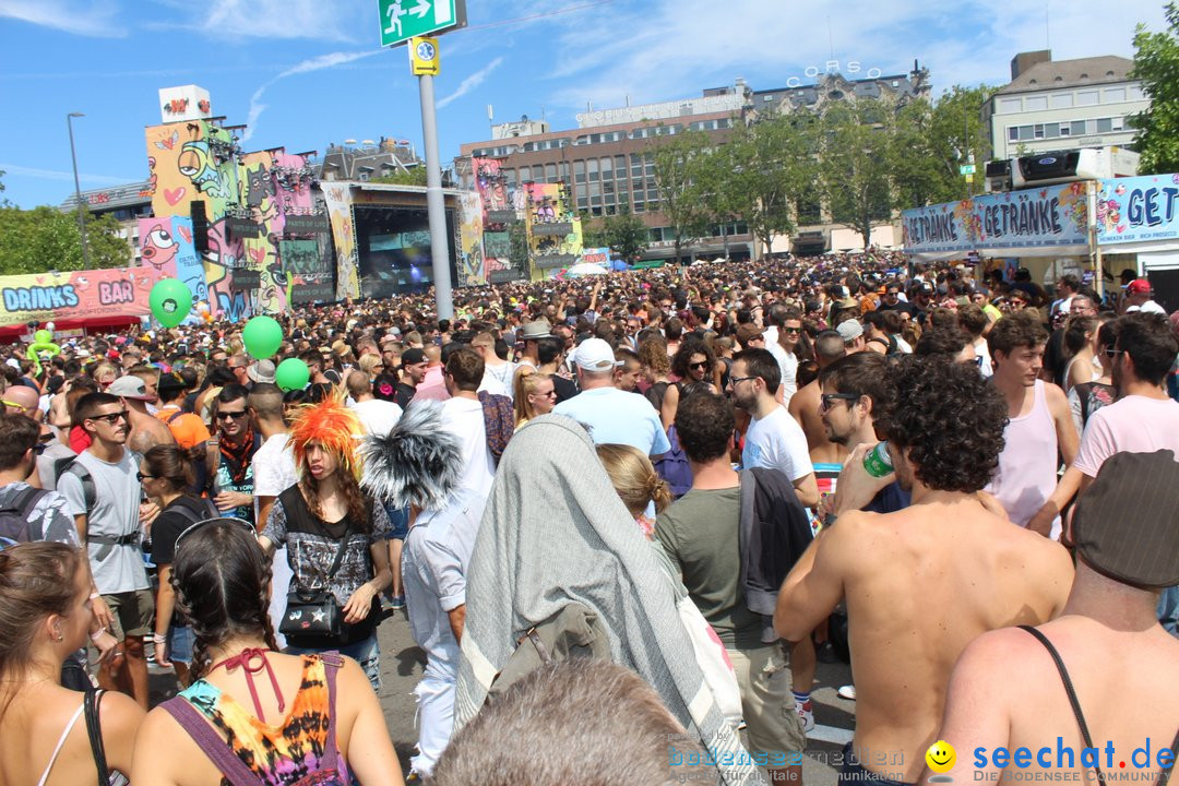 Streetparade 2018 - Culture of tolerance: Zuerich, 11.08.2018