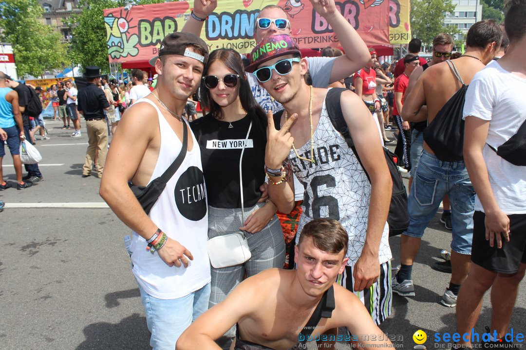 Streetparade 2018 - Culture of tolerance: Zuerich, 11.08.2018