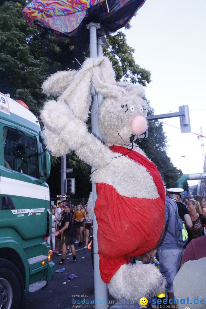 Streetparade 2018 - Culture of tolerance: Zuerich, 11.08.2018