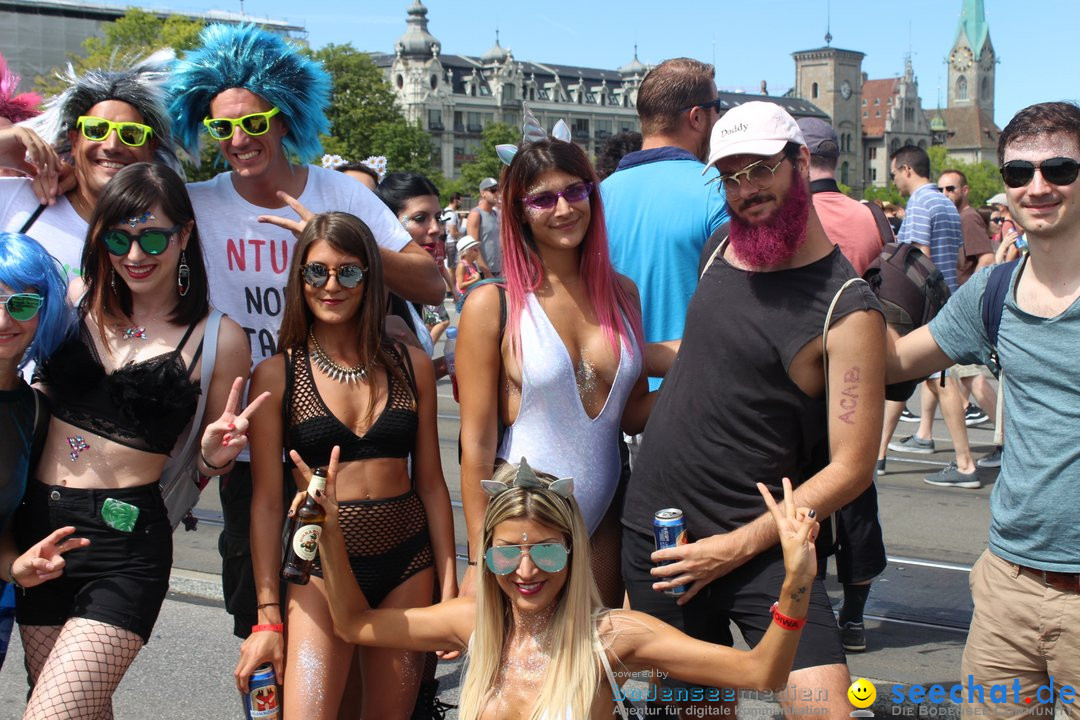 Streetparade 2018 - Culture of tolerance: Zuerich, 11.08.2018