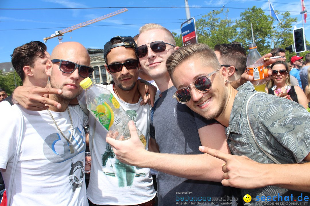 Streetparade 2018 - Culture of tolerance: Zuerich, 11.08.2018