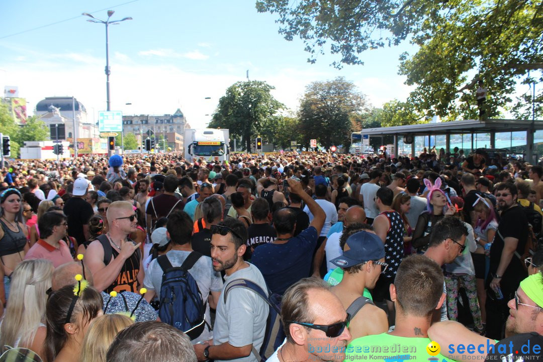 Streetparade 2018 - Culture of tolerance: Zuerich, 11.08.2018