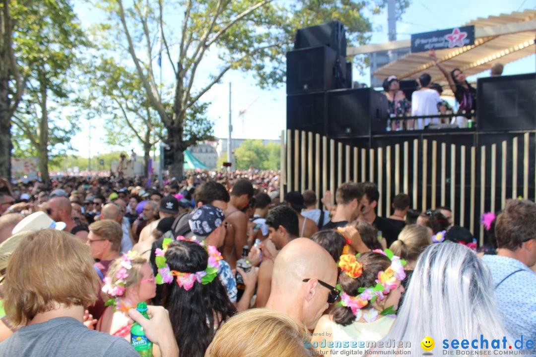 Streetparade 2018 - Culture of tolerance: Zuerich, 11.08.2018