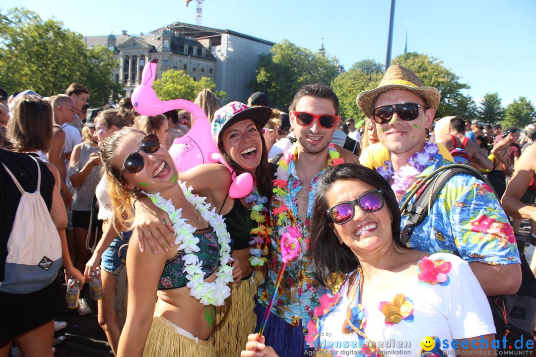 Streetparade 2018 - Culture of tolerance: Zuerich, 11.08.2018