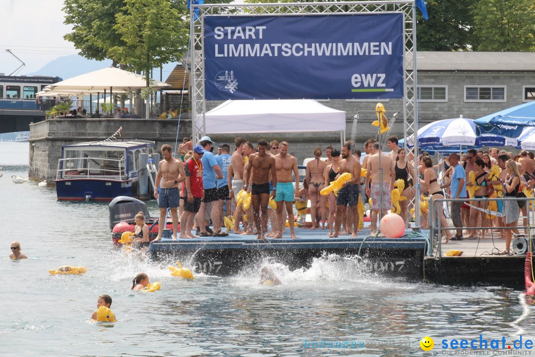 54. Zuercher Limmatschwimmen: Zuerich - Schweiz, 18.08.2018