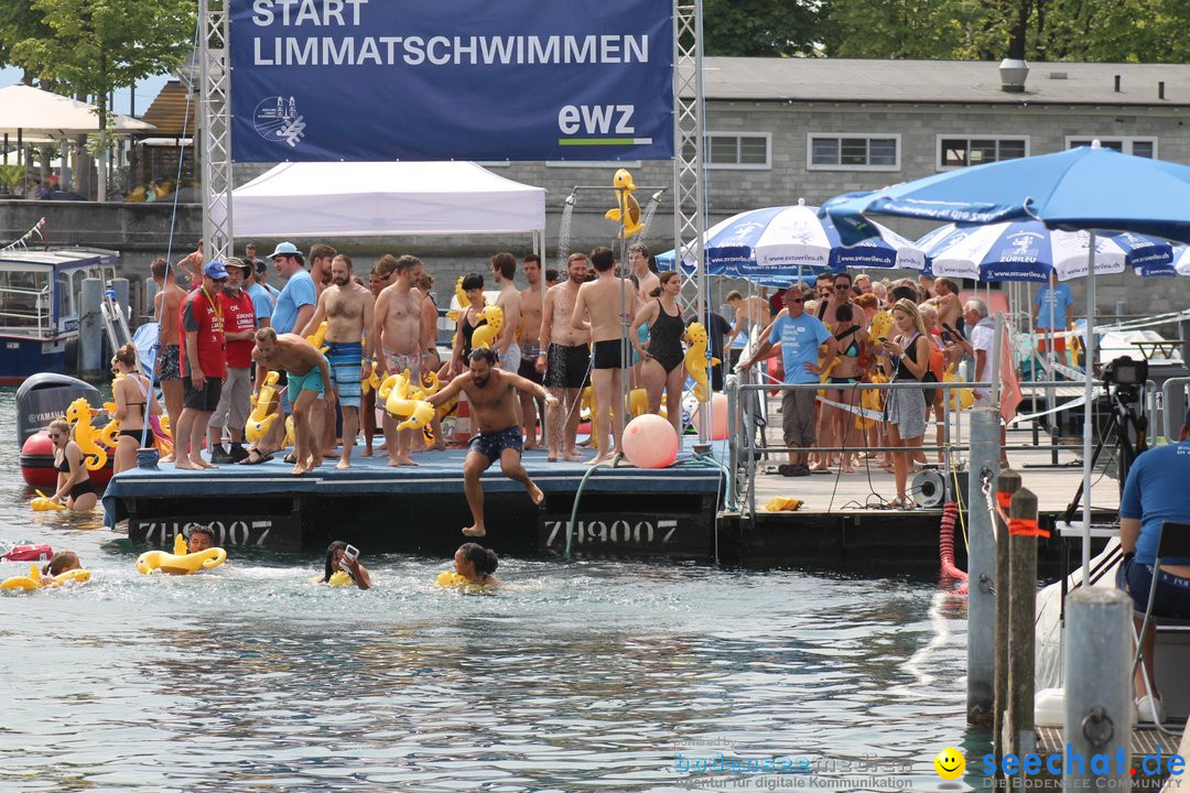 54. Zuercher Limmatschwimmen: Zuerich - Schweiz, 18.08.2018