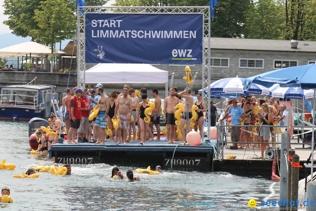 54. Zuercher Limmatschwimmen: Zuerich - Schweiz, 18.08.2018