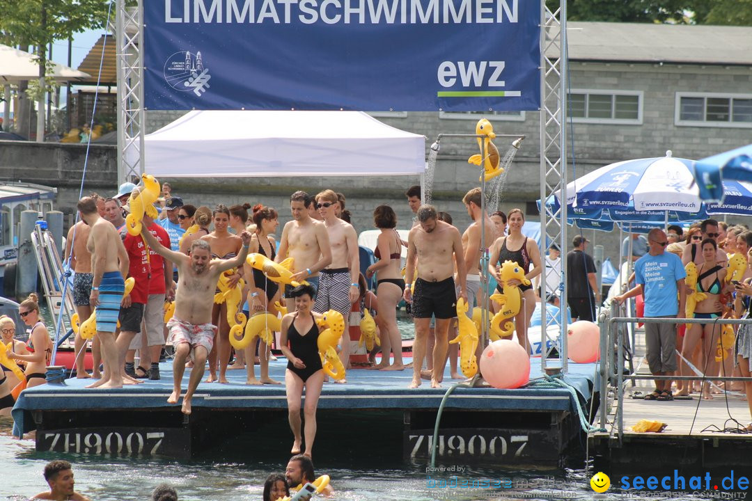 54. Zuercher Limmatschwimmen: Zuerich - Schweiz, 18.08.2018