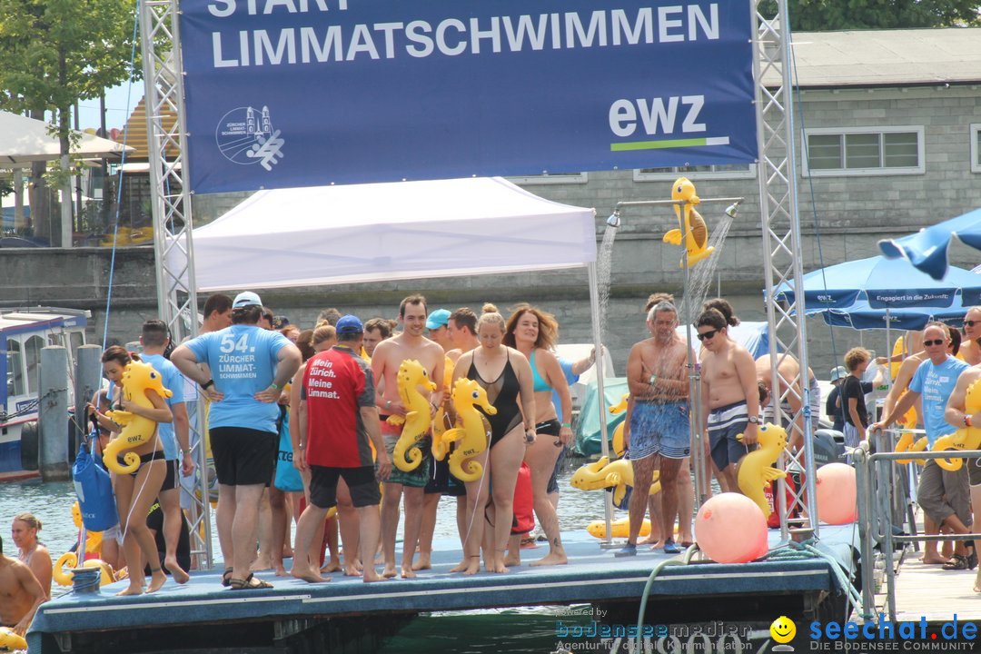 54. Zuercher Limmatschwimmen: Zuerich - Schweiz, 18.08.2018