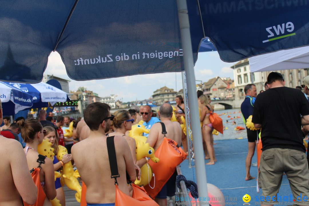 54. Zuercher Limmatschwimmen: Zuerich - Schweiz, 18.08.2018