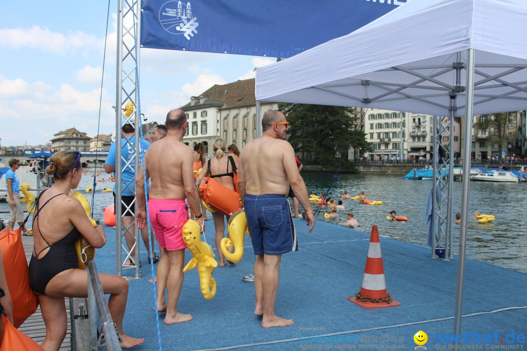 54. Zuercher Limmatschwimmen: Zuerich - Schweiz, 18.08.2018