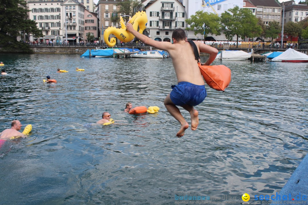 54. Zuercher Limmatschwimmen: Zuerich - Schweiz, 18.08.2018