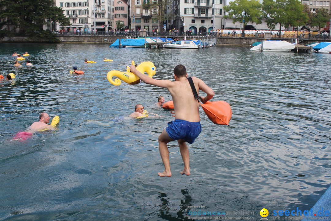 54. Zuercher Limmatschwimmen: Zuerich - Schweiz, 18.08.2018