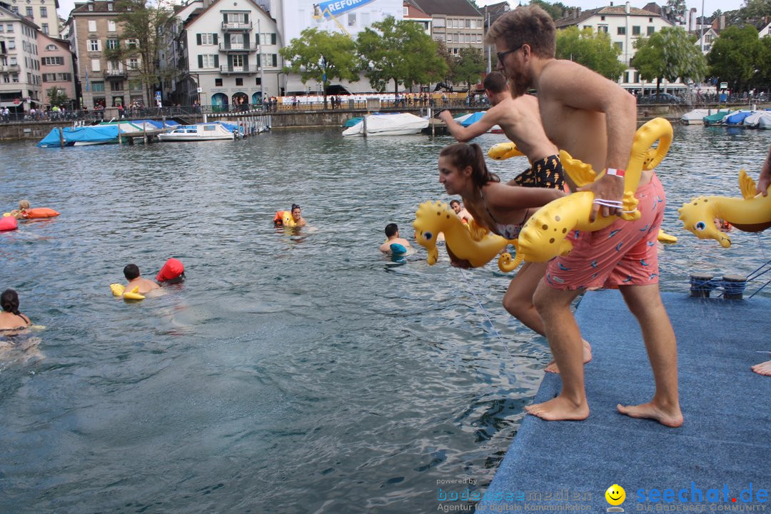 54. Zuercher Limmatschwimmen: Zuerich - Schweiz, 18.08.2018