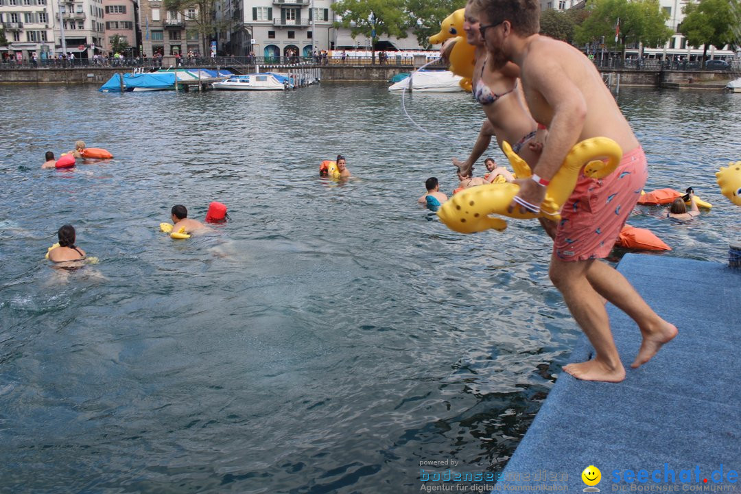 54. Zuercher Limmatschwimmen: Zuerich - Schweiz, 18.08.2018