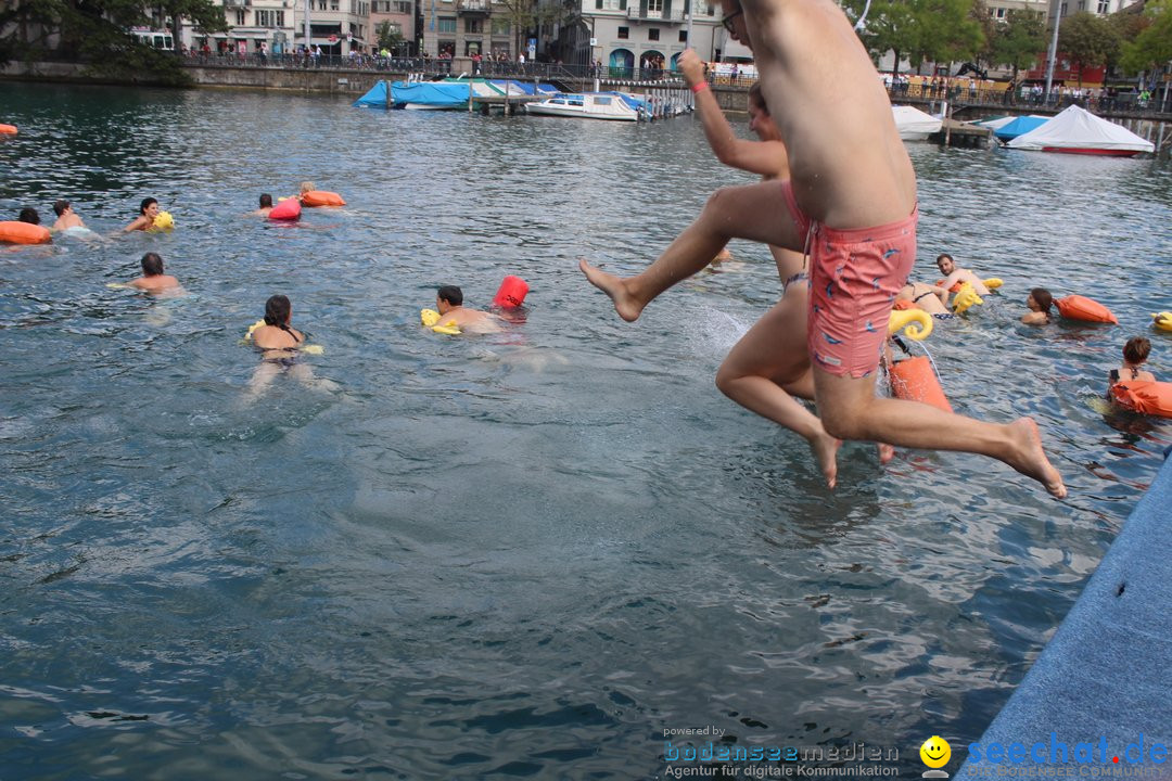 54. Zuercher Limmatschwimmen: Zuerich - Schweiz, 18.08.2018