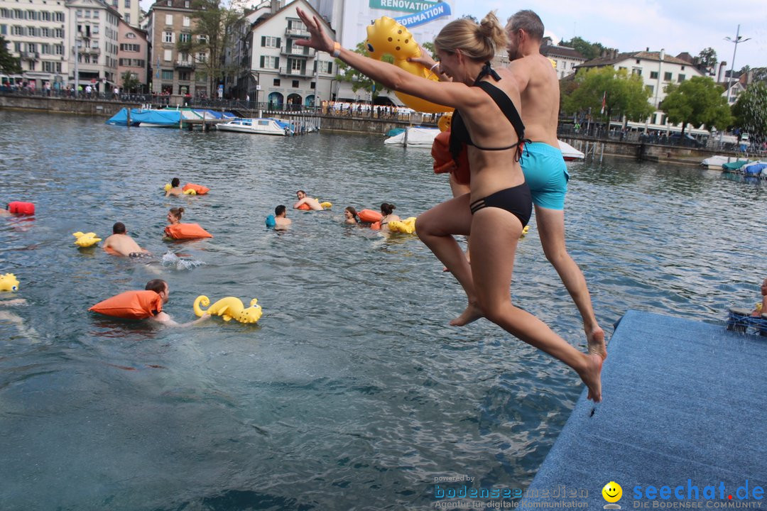 54. Zuercher Limmatschwimmen: Zuerich - Schweiz, 18.08.2018