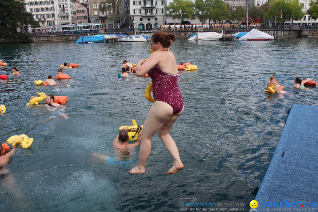 54. Zuercher Limmatschwimmen: Zuerich - Schweiz, 18.08.2018