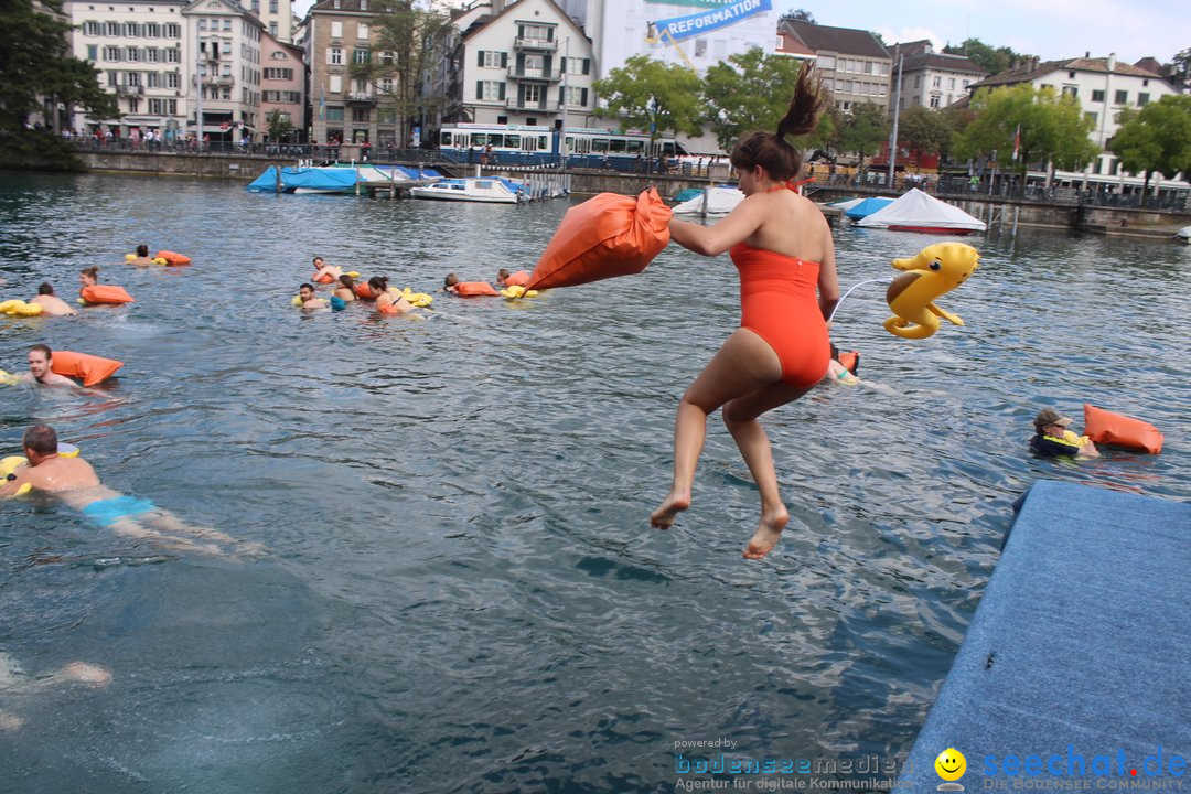 54. Zuercher Limmatschwimmen: Zuerich - Schweiz, 18.08.2018