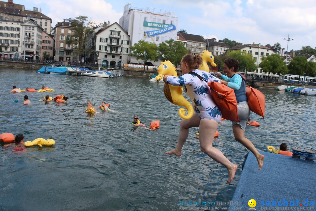 54. Zuercher Limmatschwimmen: Zuerich - Schweiz, 18.08.2018