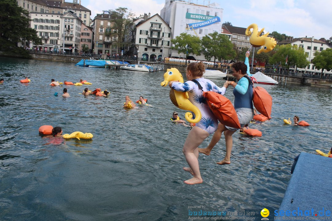 54. Zuercher Limmatschwimmen: Zuerich - Schweiz, 18.08.2018