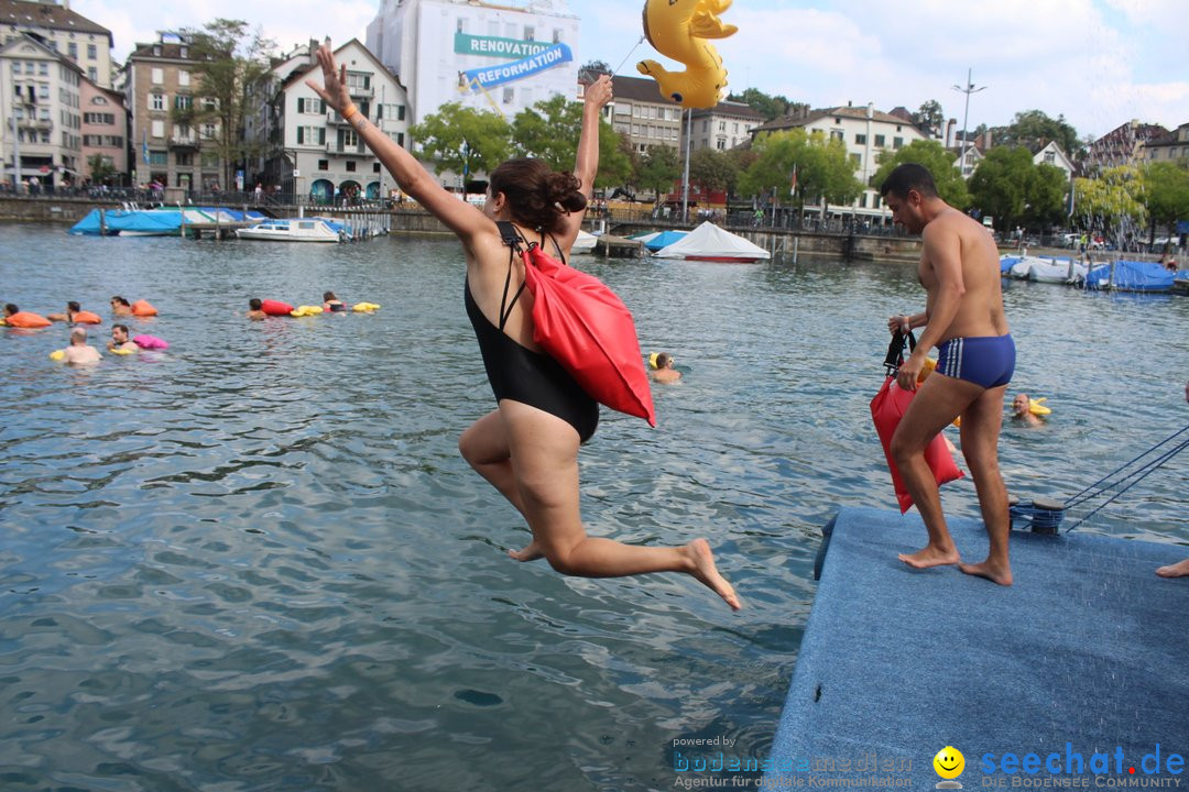 54. Zuercher Limmatschwimmen: Zuerich - Schweiz, 18.08.2018