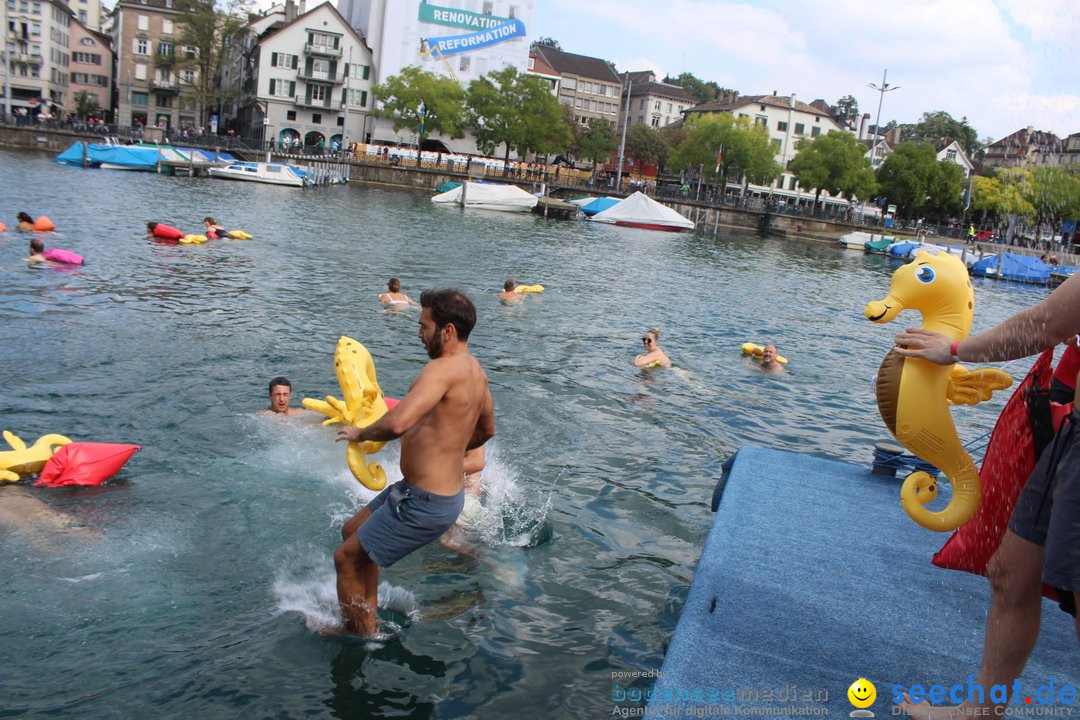 54. Zuercher Limmatschwimmen: Zuerich - Schweiz, 18.08.2018