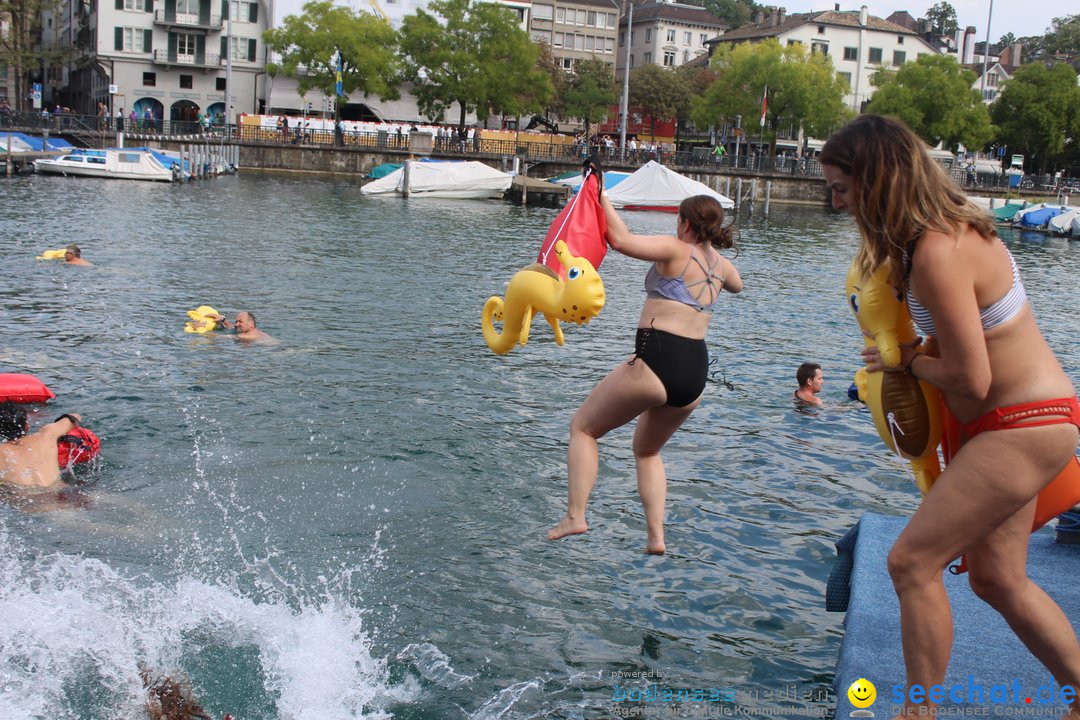 54. Zuercher Limmatschwimmen: Zuerich - Schweiz, 18.08.2018