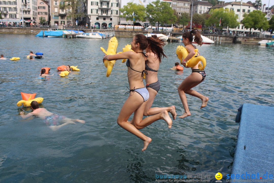 54. Zuercher Limmatschwimmen: Zuerich - Schweiz, 18.08.2018