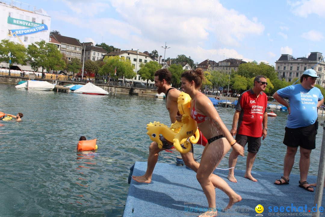 54. Zuercher Limmatschwimmen: Zuerich - Schweiz, 18.08.2018