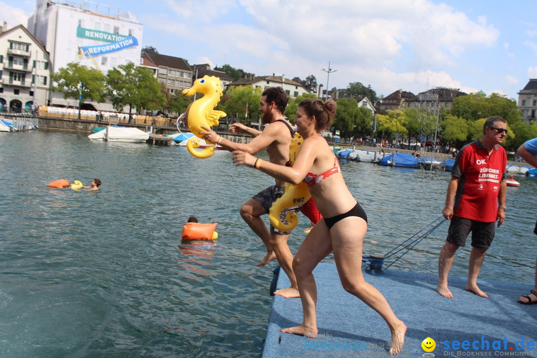 54. Zuercher Limmatschwimmen: Zuerich - Schweiz, 18.08.2018