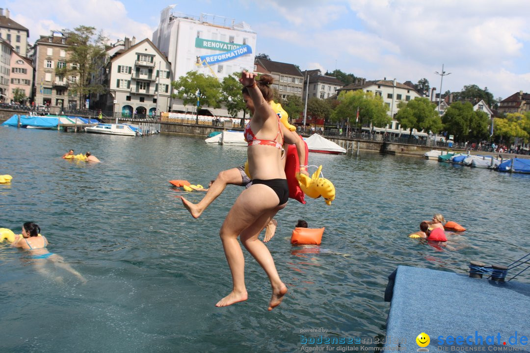 54. Zuercher Limmatschwimmen: Zuerich - Schweiz, 18.08.2018