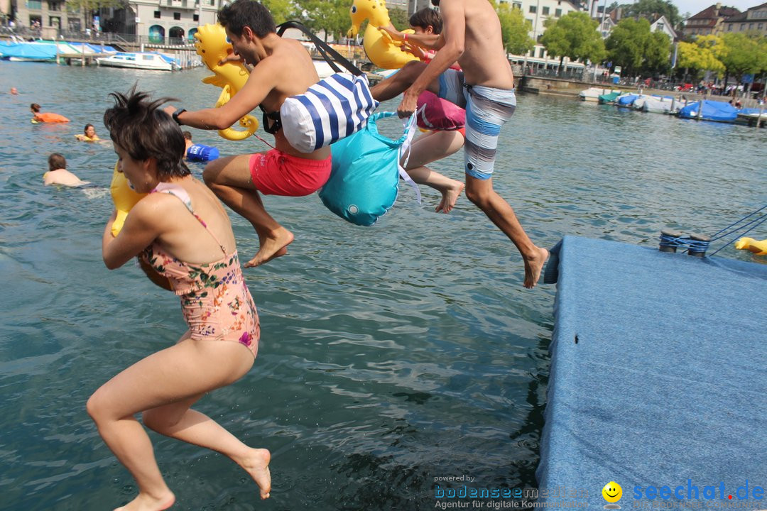 54. Zuercher Limmatschwimmen: Zuerich - Schweiz, 18.08.2018