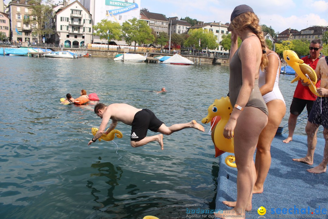 54. Zuercher Limmatschwimmen: Zuerich - Schweiz, 18.08.2018