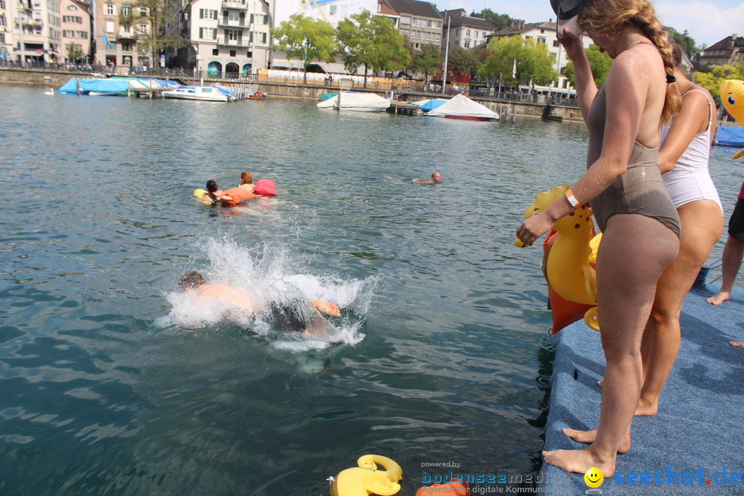 54. Zuercher Limmatschwimmen: Zuerich - Schweiz, 18.08.2018