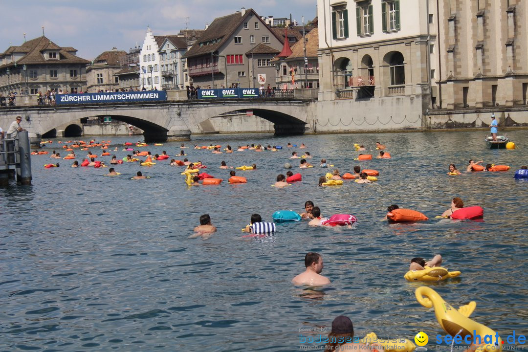 54. Zuercher Limmatschwimmen: Zuerich - Schweiz, 18.08.2018