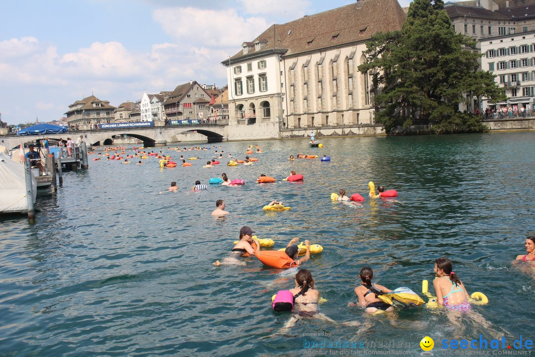 54. Zuercher Limmatschwimmen: Zuerich - Schweiz, 18.08.2018