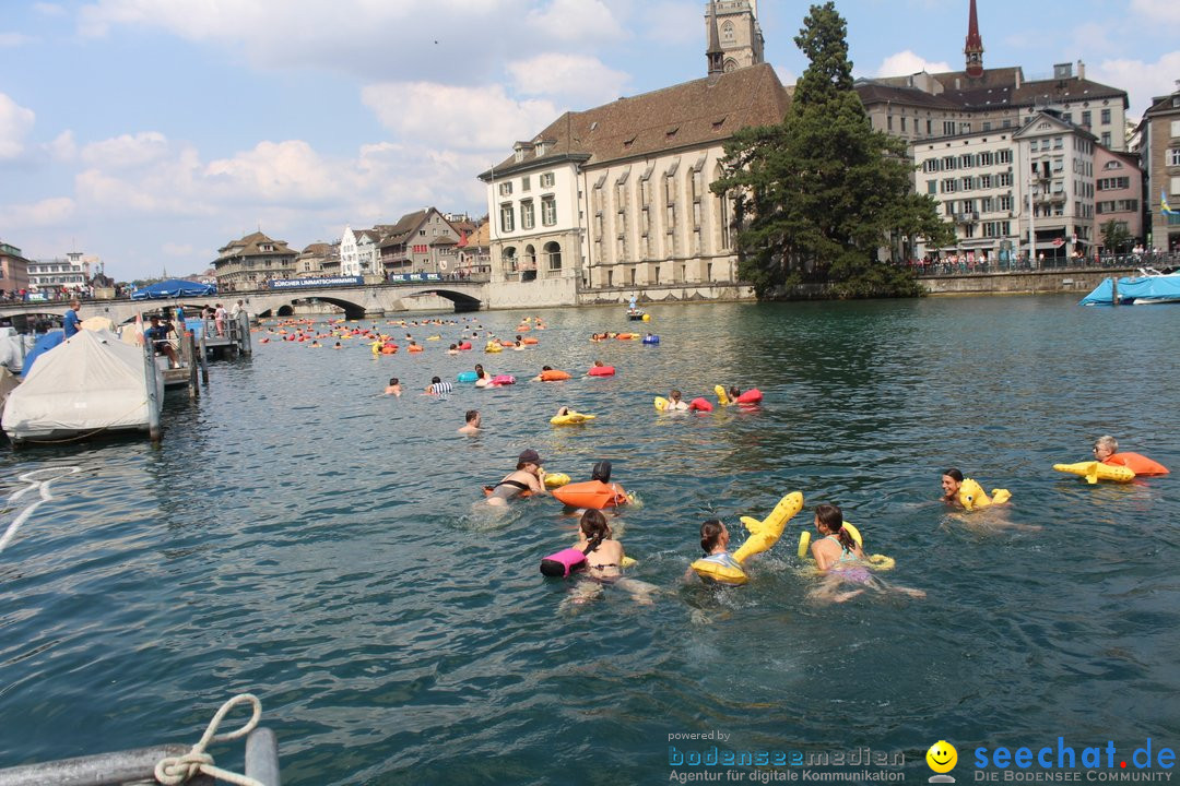 54. Zuercher Limmatschwimmen: Zuerich - Schweiz, 18.08.2018