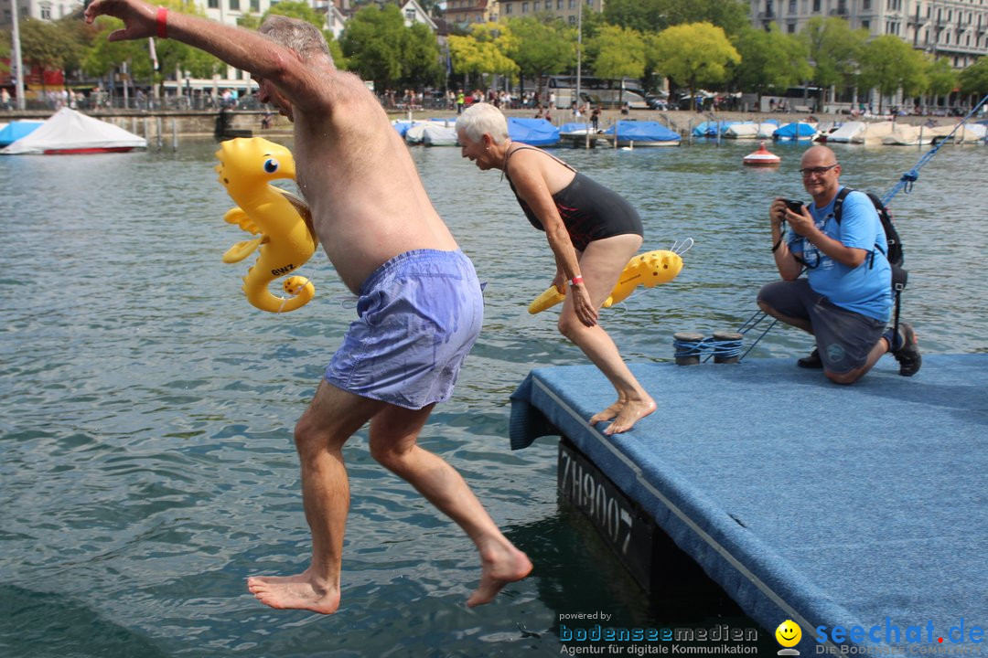 54. Zuercher Limmatschwimmen: Zuerich - Schweiz, 18.08.2018